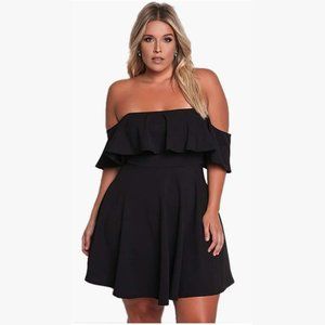 Black off the shoulder dress | Sz: XL